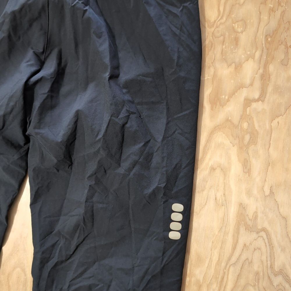 Nike Sport Pants 28X20 Training Track Joggers Cropped Length Black Striped XL - Picture 9 of 11